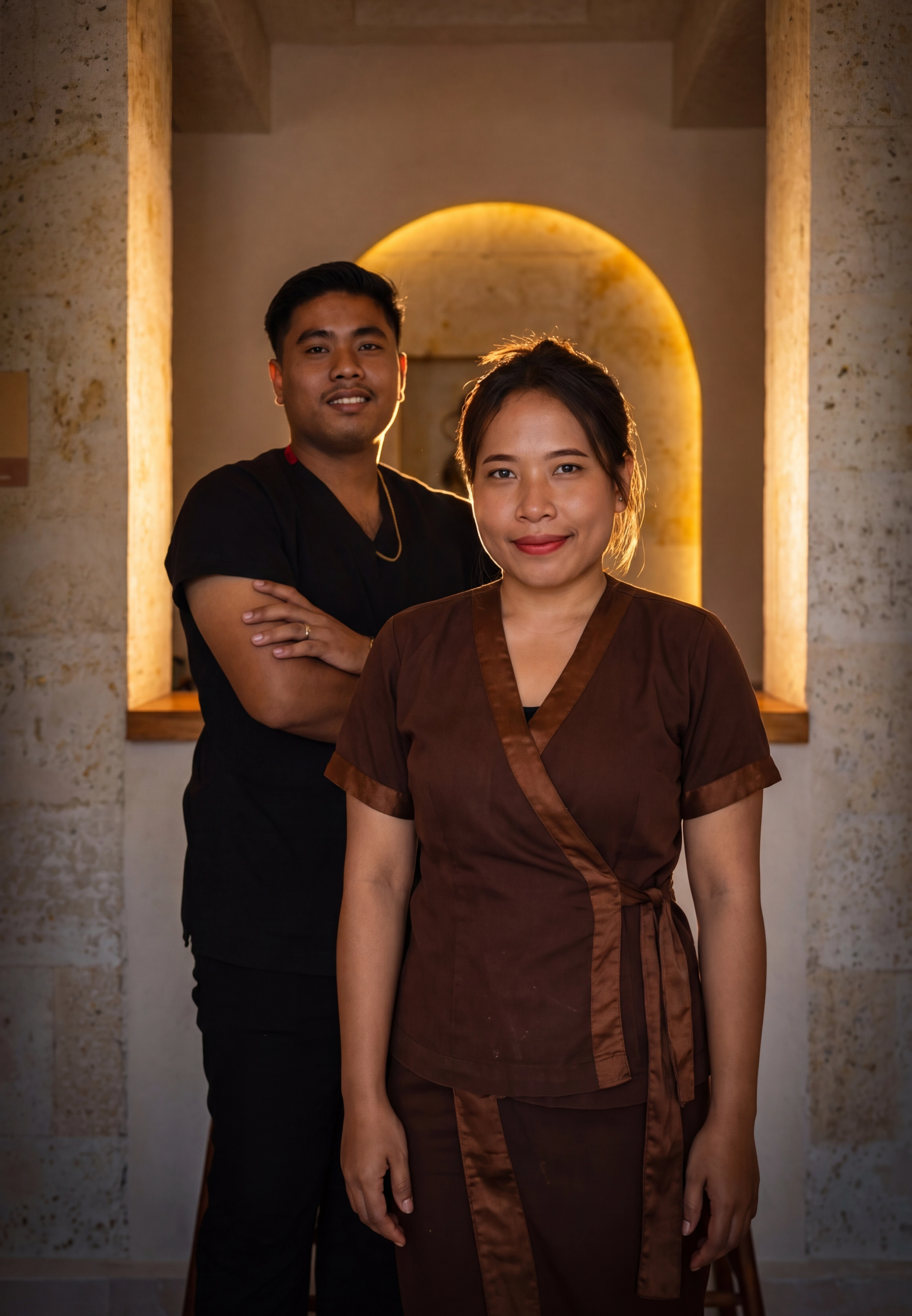 Professional hammam therapists at Alaaddin Hamam